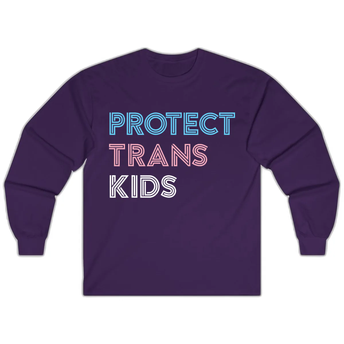 Protect Trans Kids Long Sleeve in Purple