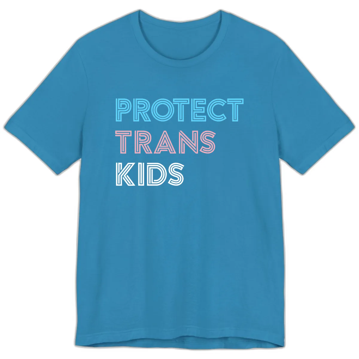 Protect Trans Kids Premium T-Shirt in Aqua