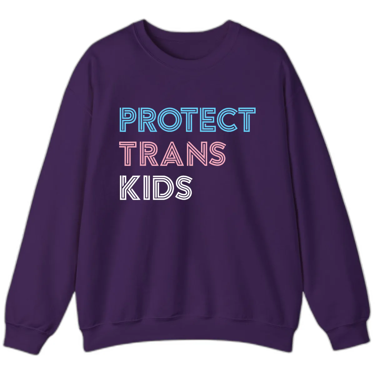 Protect Trans Kids Sweatshirt in Purple