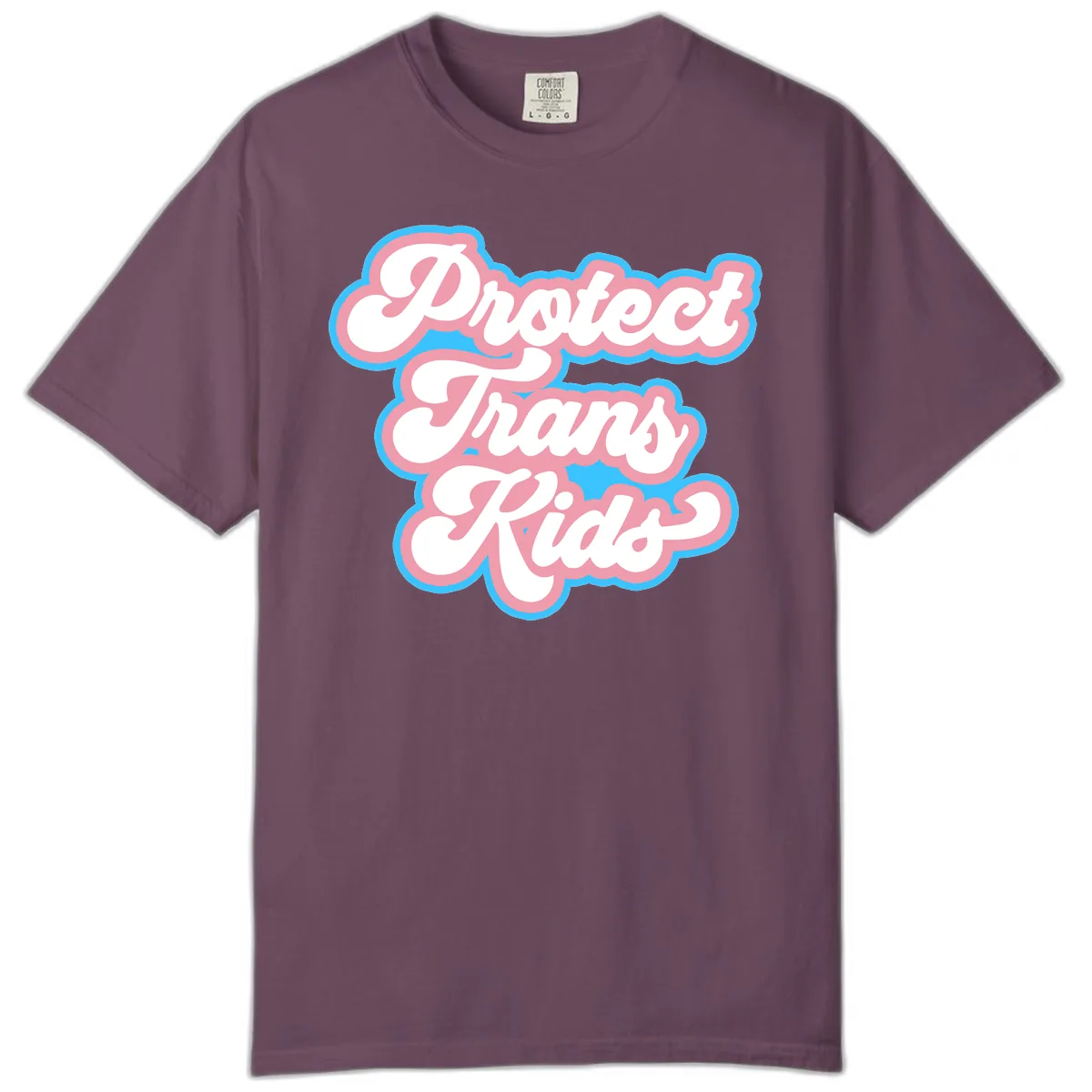 Protect Trans Kids Pride Comfort Color in Berry
