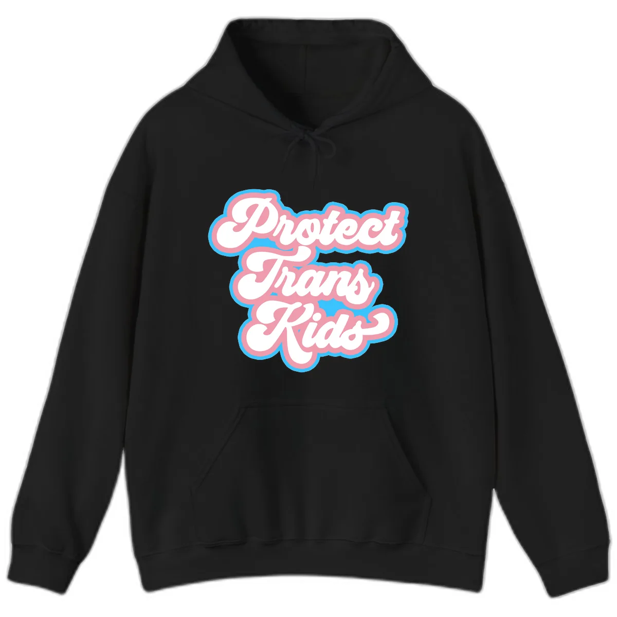 Protect Trans Kids Pride Hoodie in Black