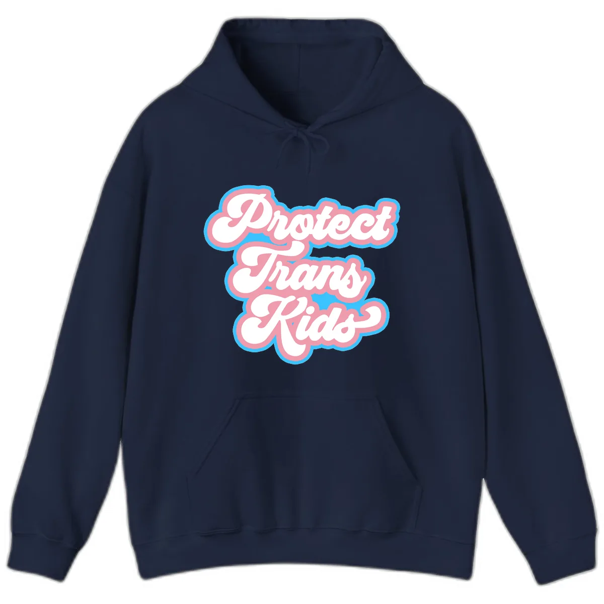 Protect Trans Kids Pride Hoodie in Navy