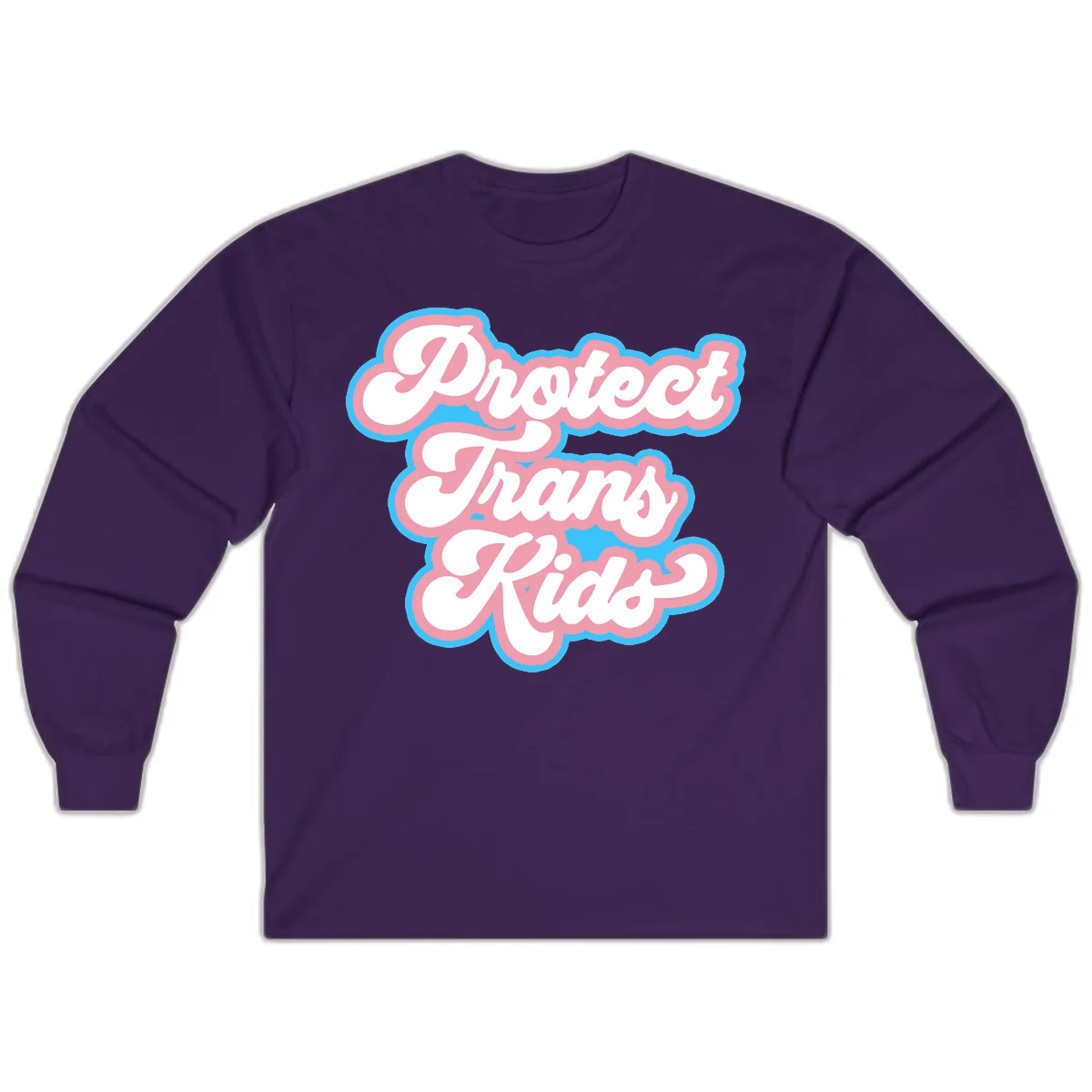 Protect Trans Kids Pride Long Sleeve in Purple