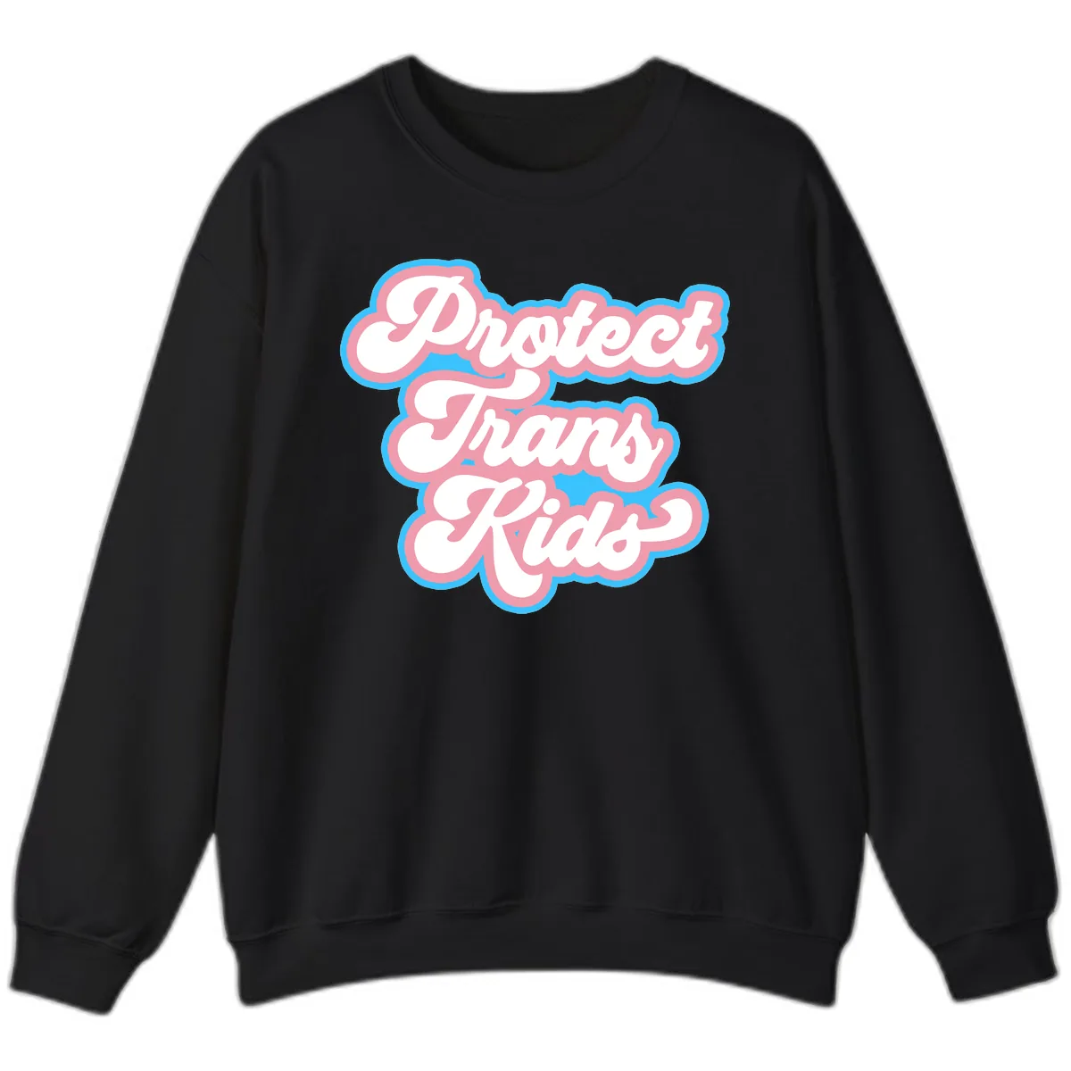 Protect Trans Kids Pride Sweatshirt in Black