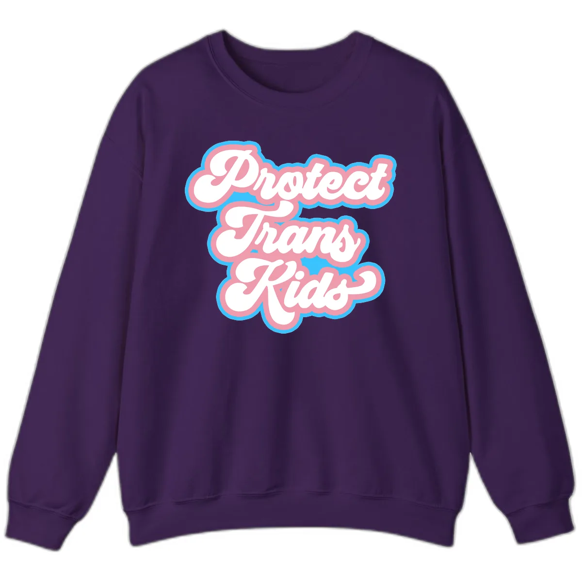 Protect Trans Kids Pride Sweatshirt in Purple