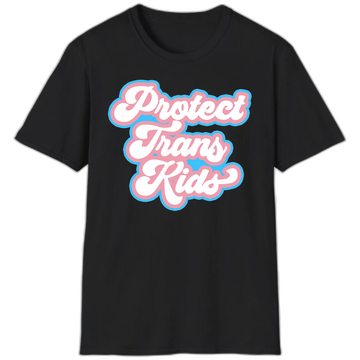 Protect Trans Kids Pride T-Shirt in Black