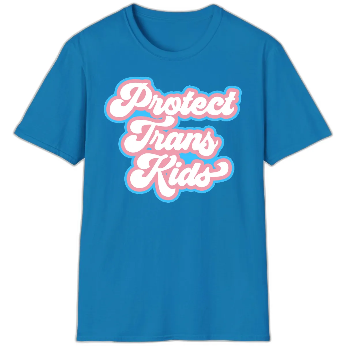 Protect Trans Kids Pride T-Shirt in Sapphire