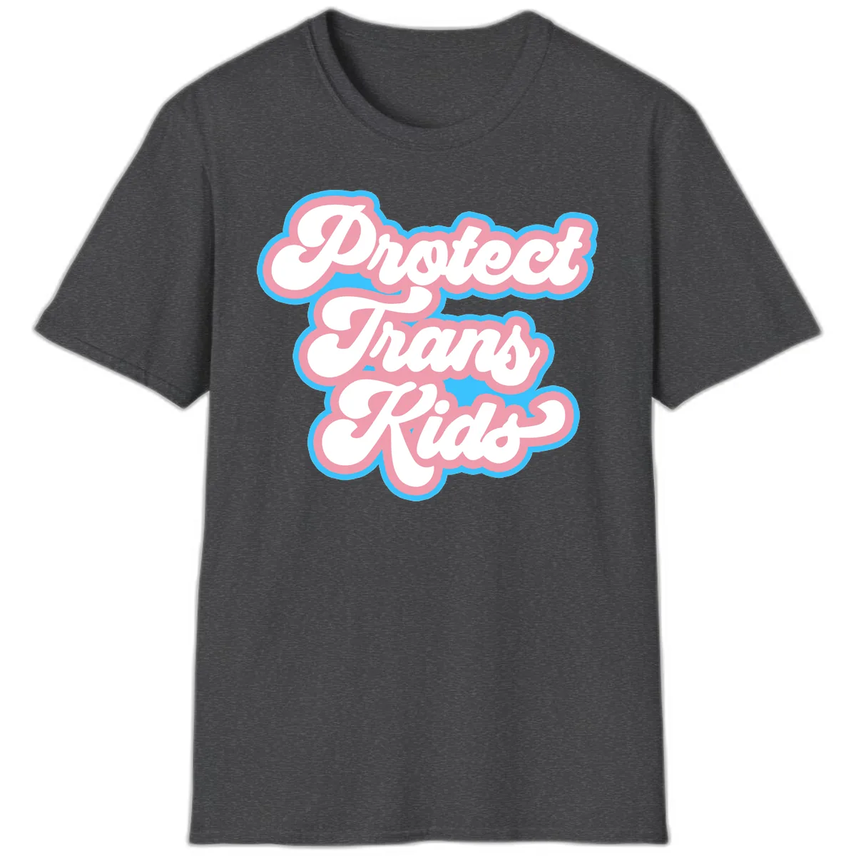Protect Trans Kids Pride T-Shirt in Dark Heather