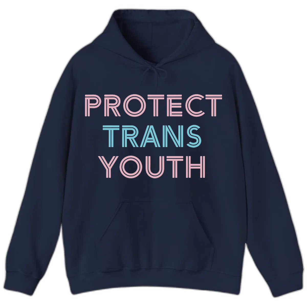 Protect Trans Youth Hoodie in Navy