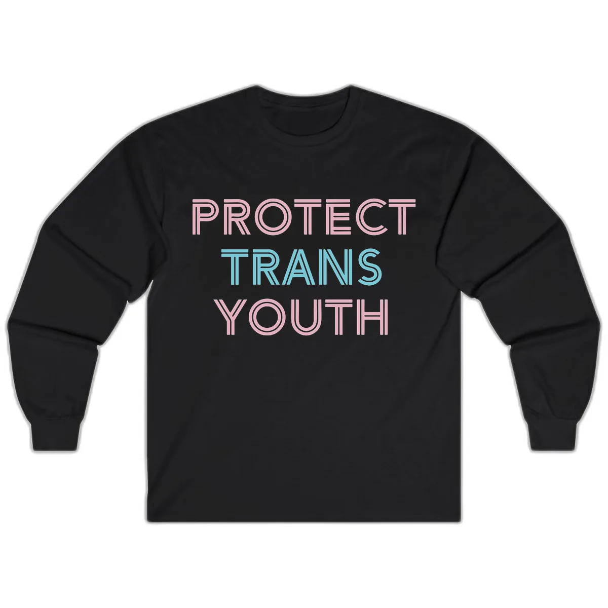 Protect Trans Youth Long Sleeve in Black