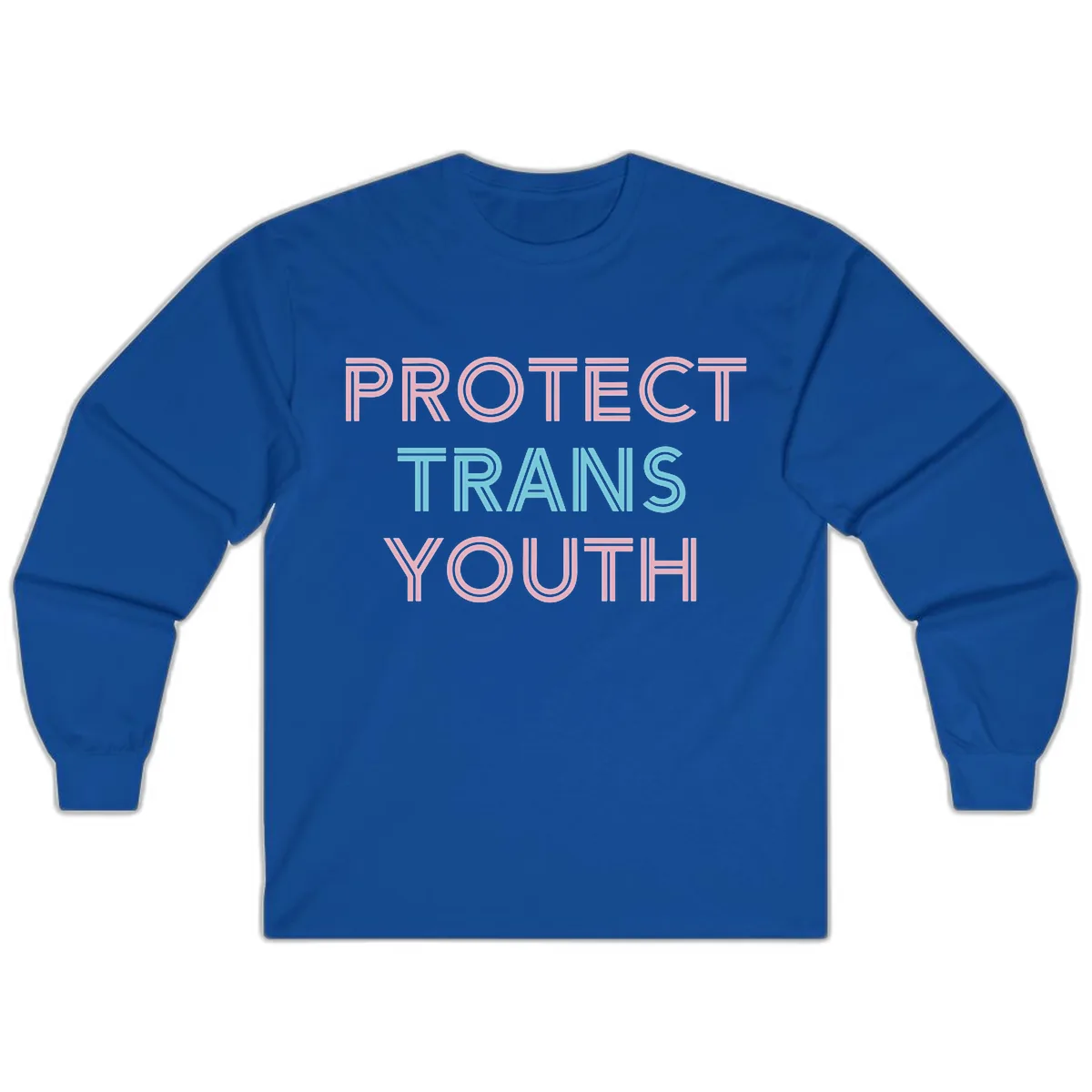 Protect Trans Youth Long Sleeve in Royal