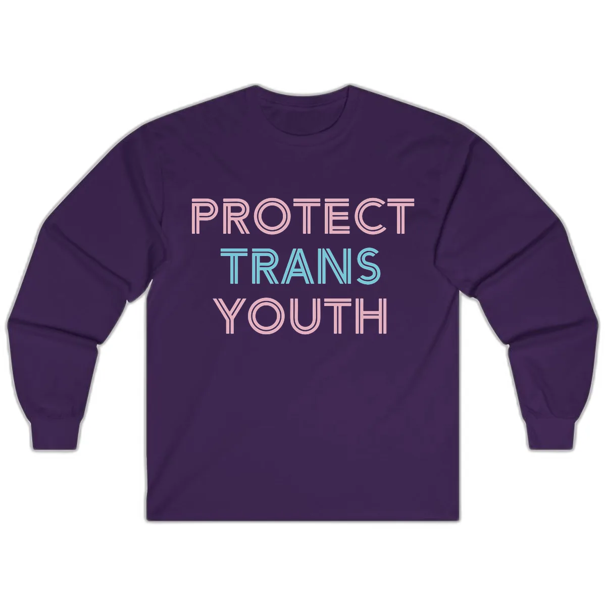 Protect Trans Youth Long Sleeve in Purple