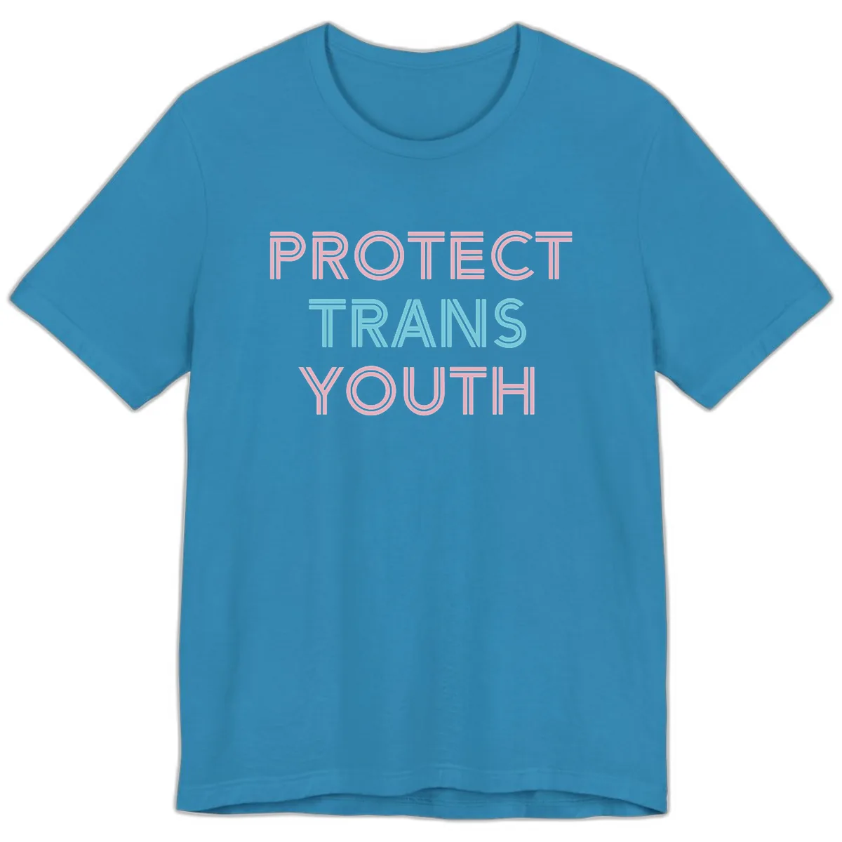 Protect Trans Youth Premium T-Shirt in Aqua