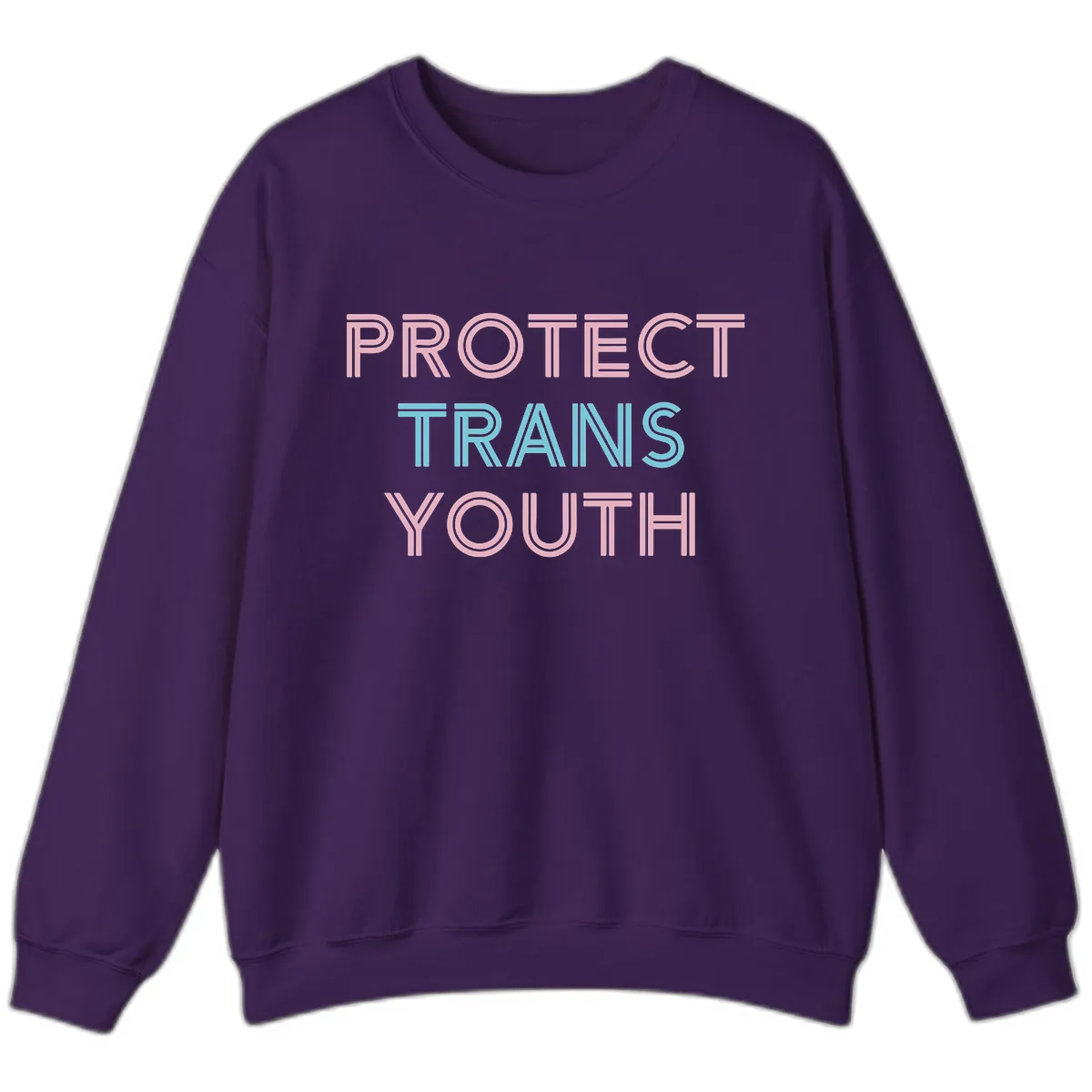 Protect Trans Youth Sweatshirt in Purple