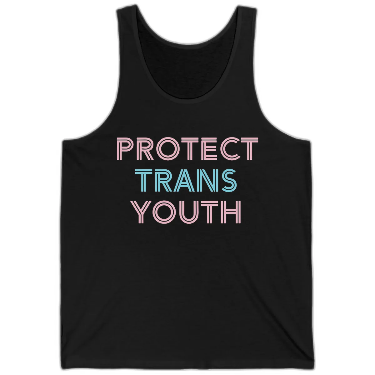 Protect Trans Youth Tank in Black