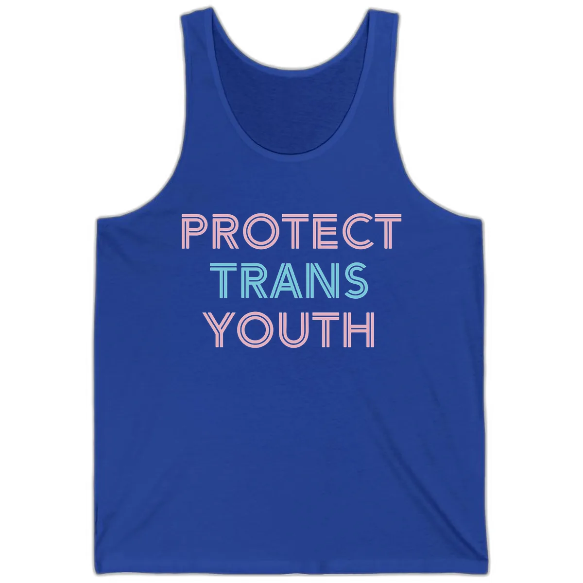 Protect Trans Youth Tank in True Royal