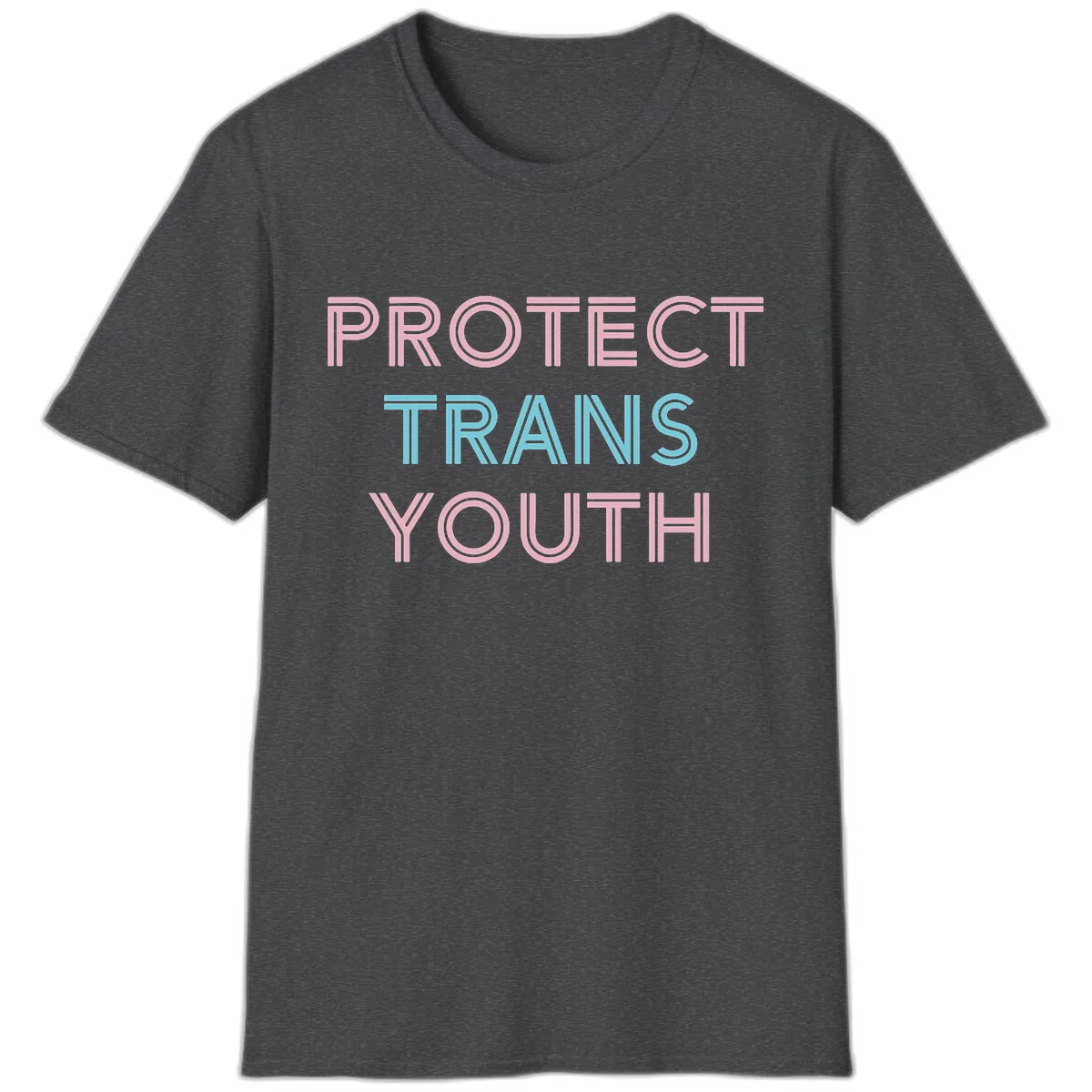 Protect Trans Youth T-Shirt in Dark Heather