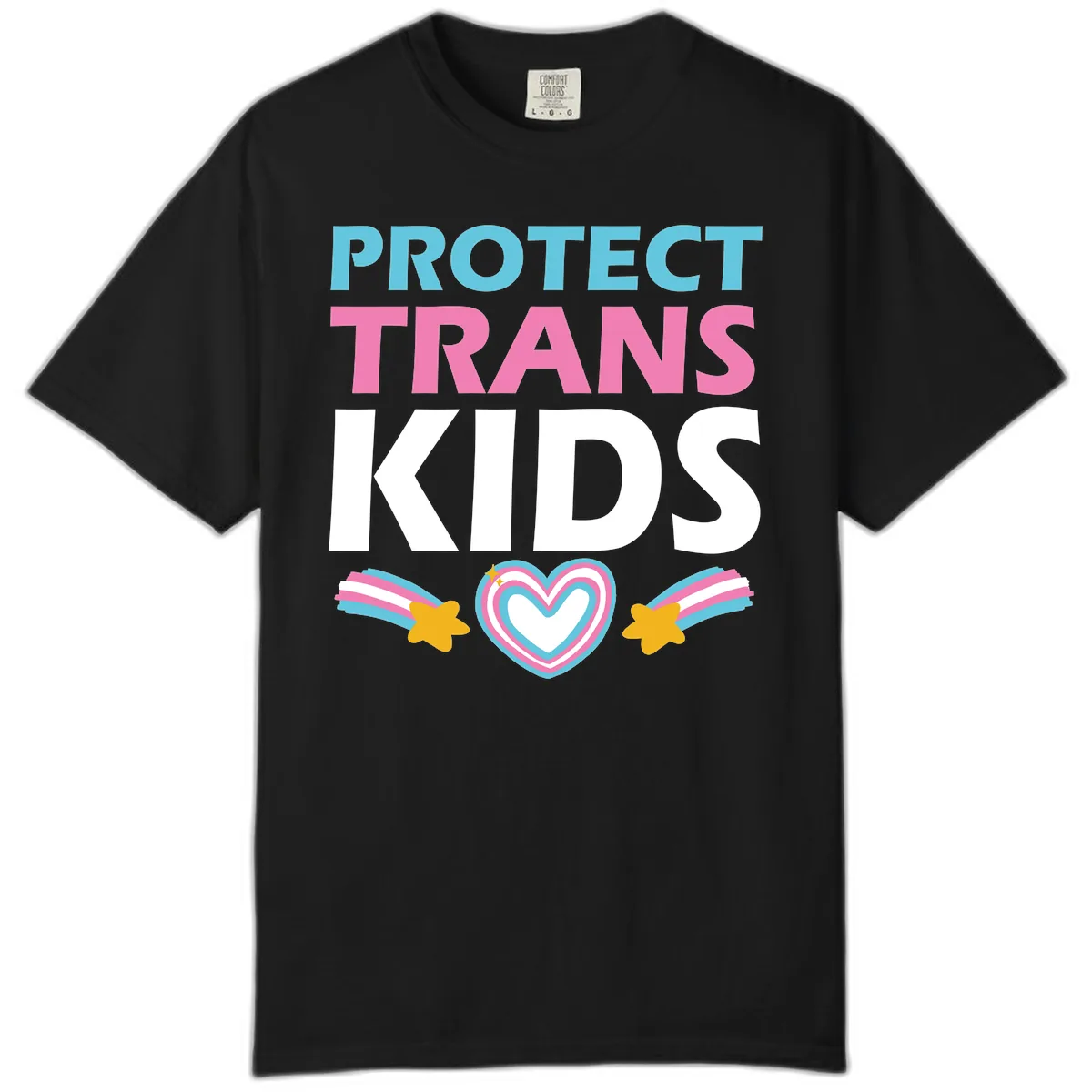 Protect Trans Kids Comfort Color in Black