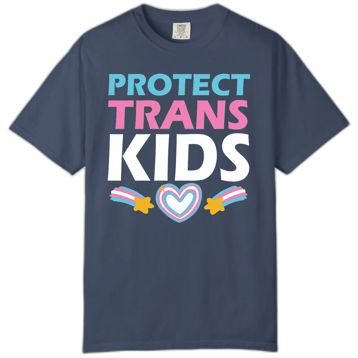 Protect Trans Kids Comfort Color in Midnight