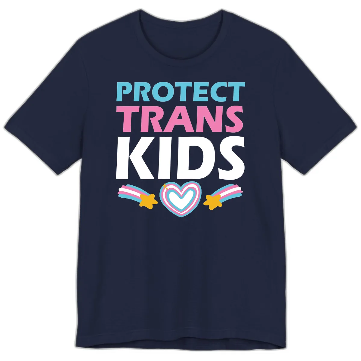 Protect Trans Kids Premium T-Shirt in Navy