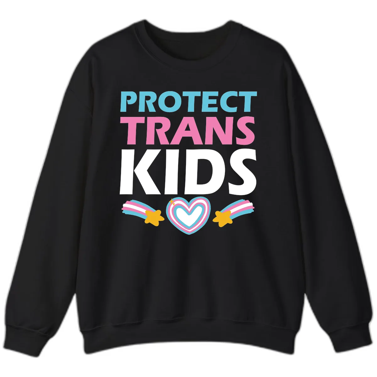 Protect Trans Kids Sweatshirt in Black