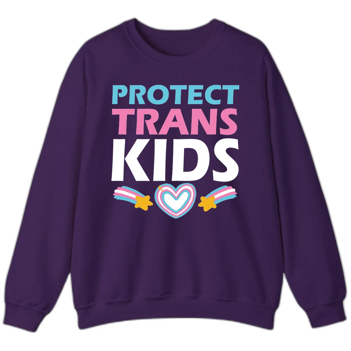 Protect Trans Kids Sweatshirt in Purple