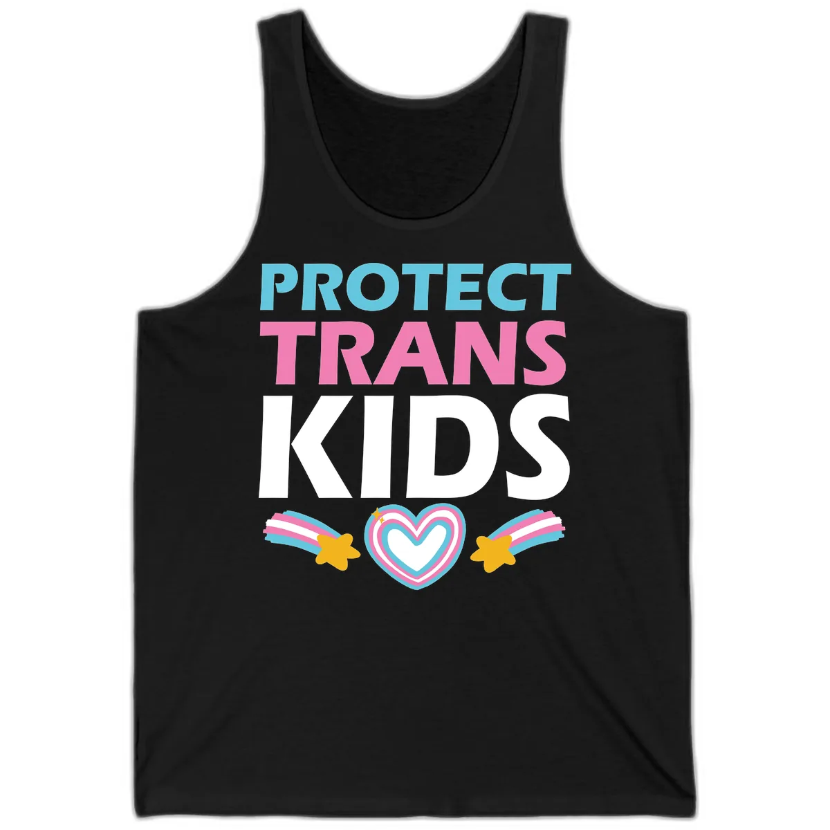 Protect Trans Kids Tank in Black