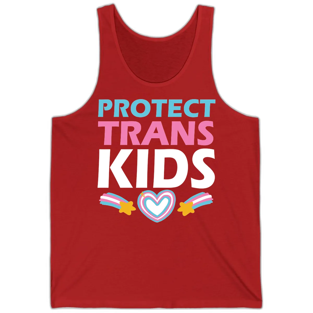 Protect Trans Kids Tank in Red