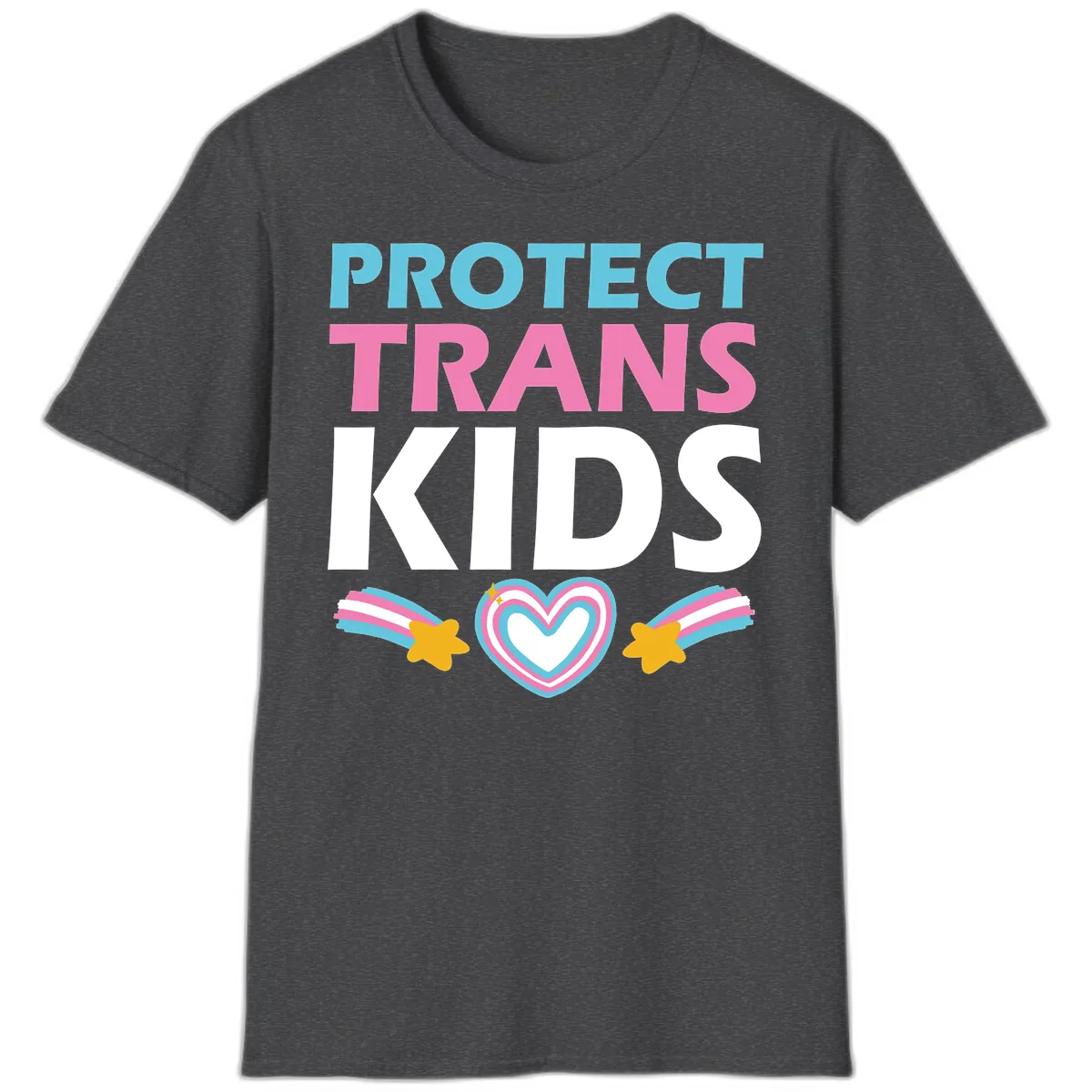 Protect Trans Kids T-Shirt in Dark Heather