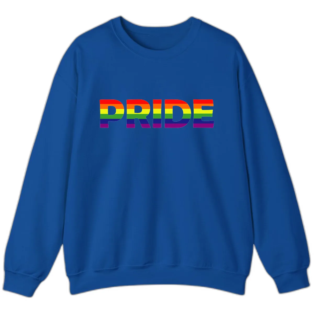 Pride Rainbow Letters Sweatshirt in Royal