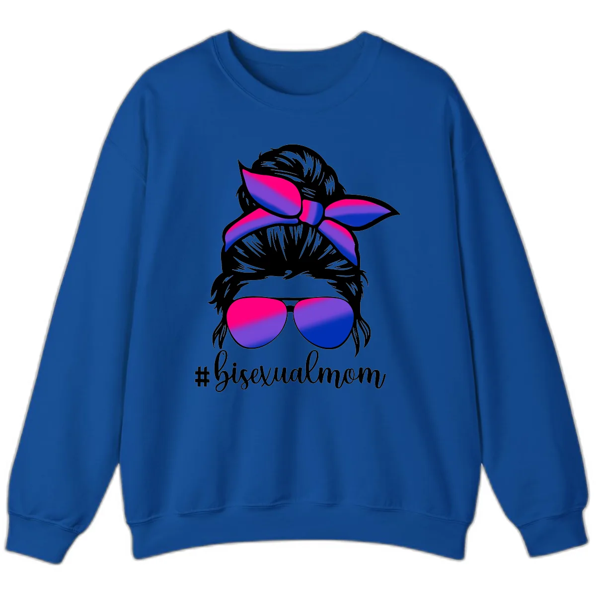 Bisexual Mom Pride Sweatshirt in Royal