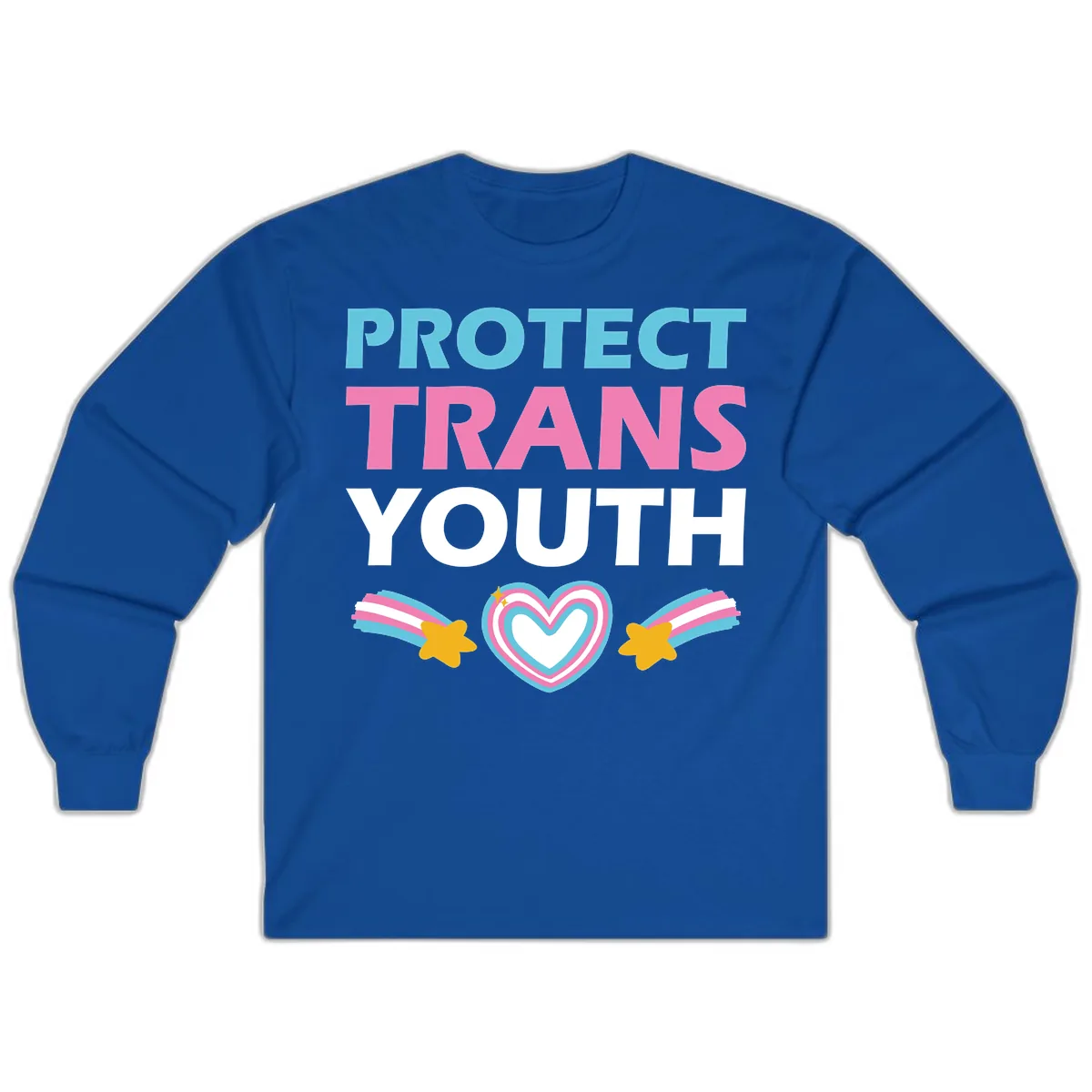 Protect Trans Youth Long Sleeve in Royal