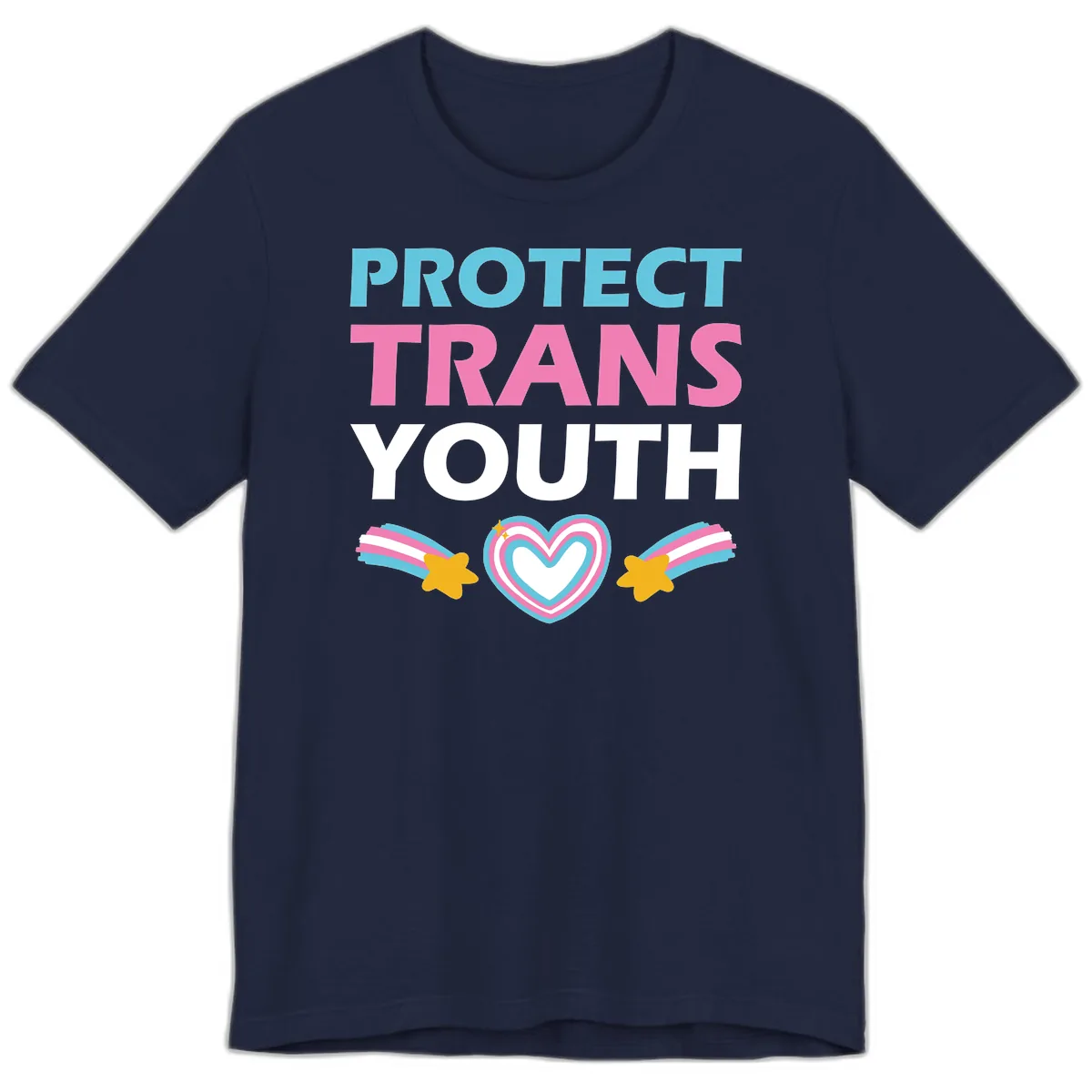 Protect Trans Youth Premium T-Shirt in Navy