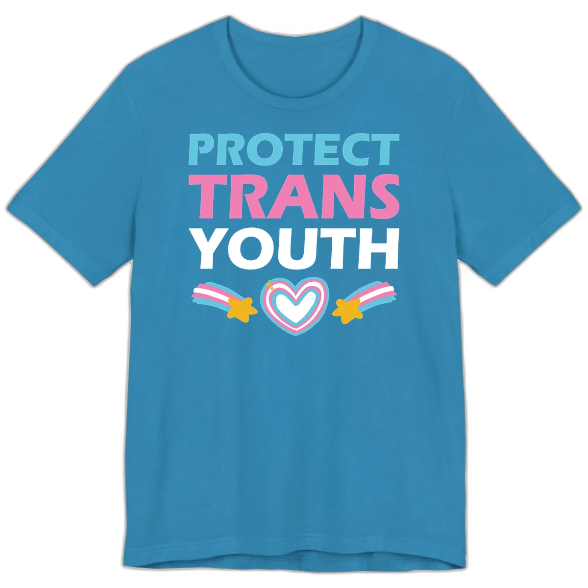 Protect Trans Youth Premium T-Shirt in Aqua