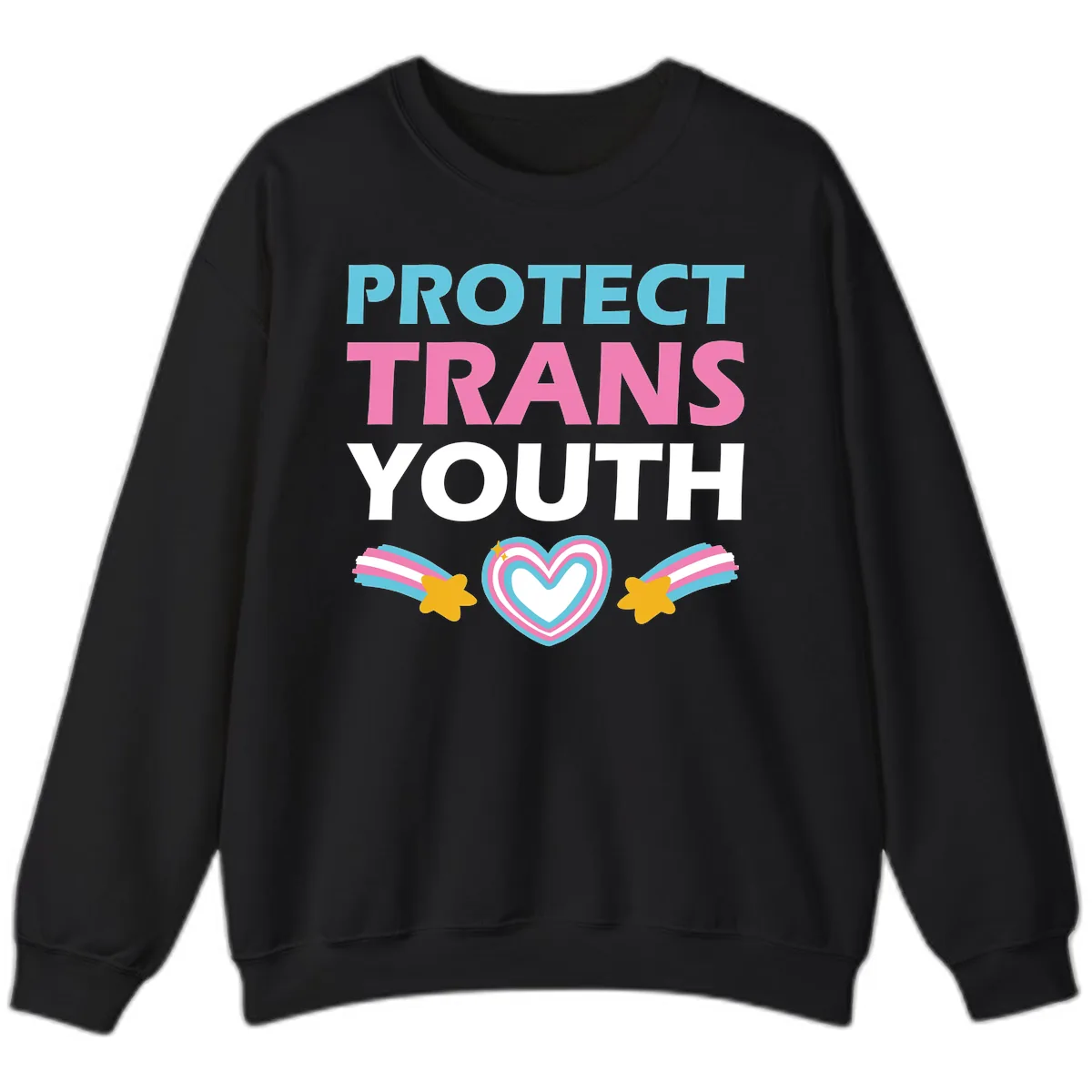 Protect Trans Youth Sweatshirt in Black