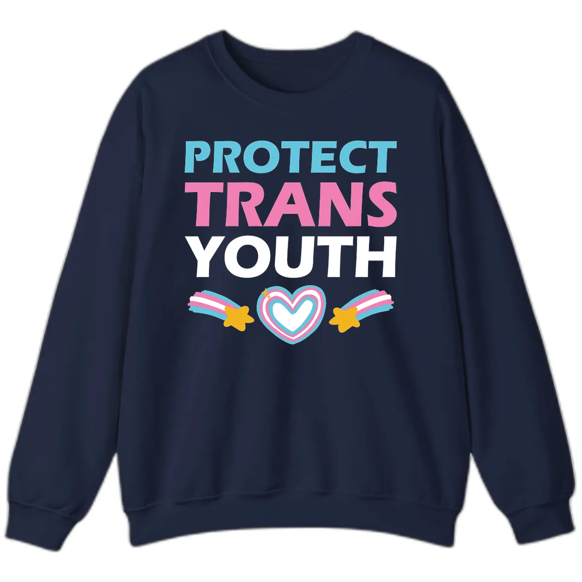 Protect Trans Youth Sweatshirt in Navy