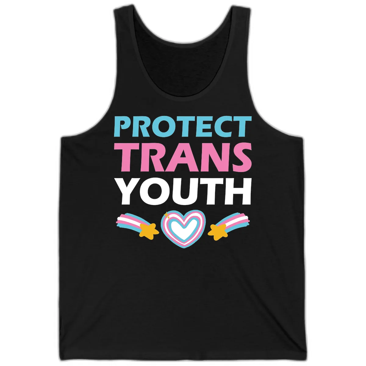 Protect Trans Youth Tank in Black