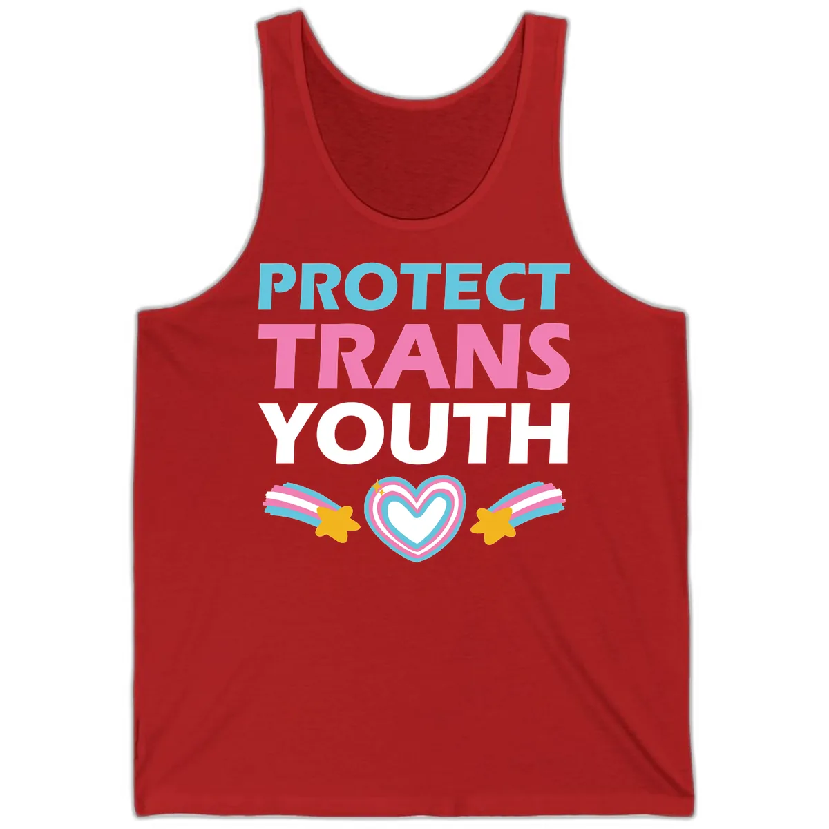 Protect Trans Youth Tank in Red