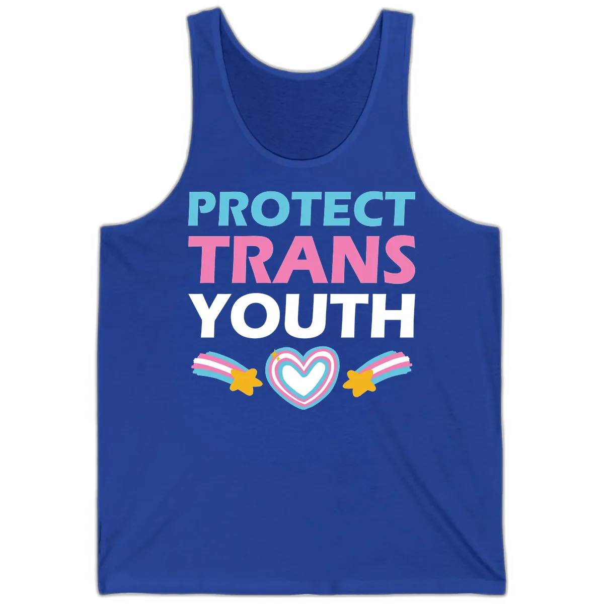 Protect Trans Youth Tank in True Royal