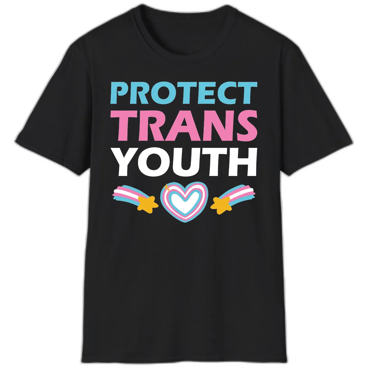 Protect Trans Youth T-Shirt in Black