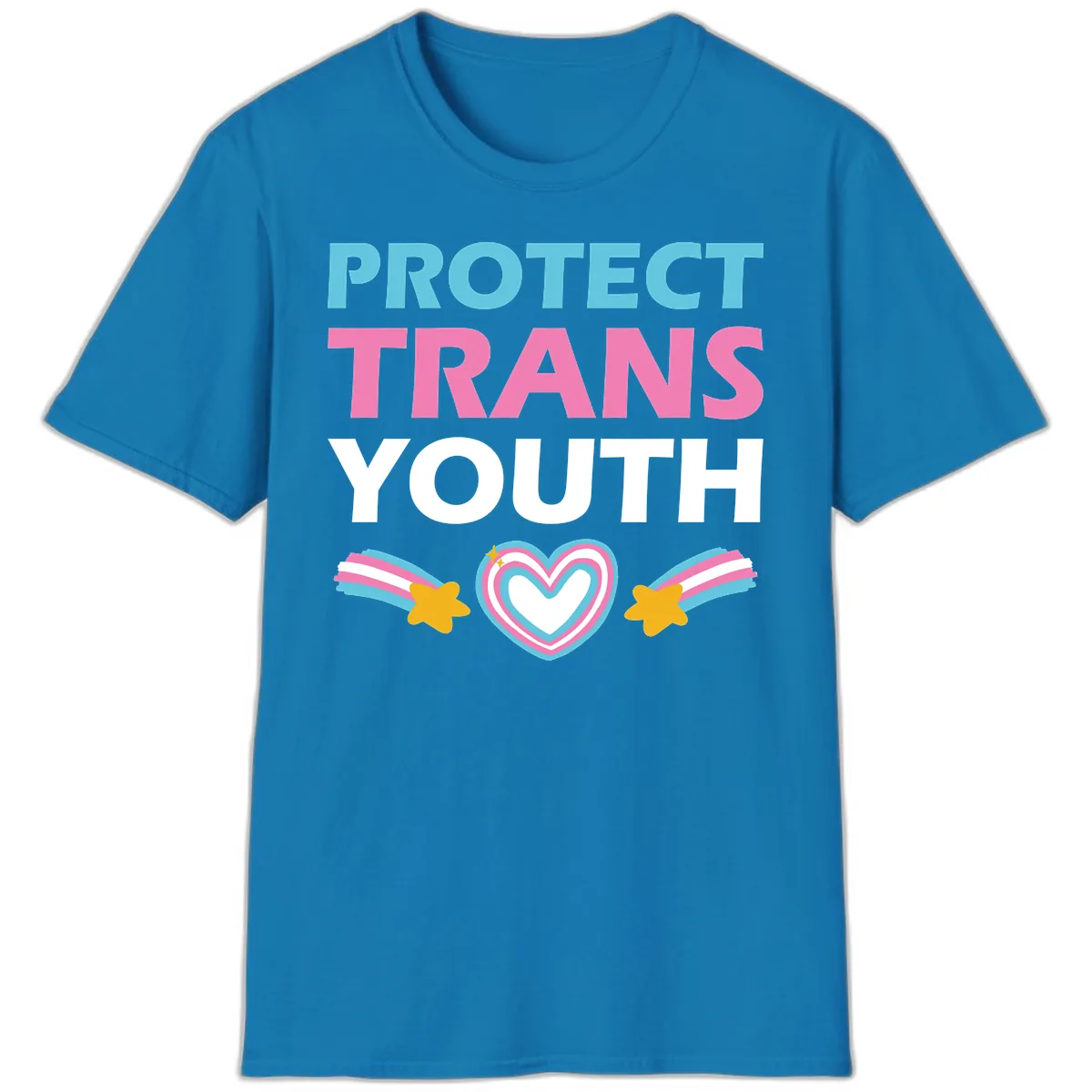 Protect Trans Youth T-Shirt in Sapphire
