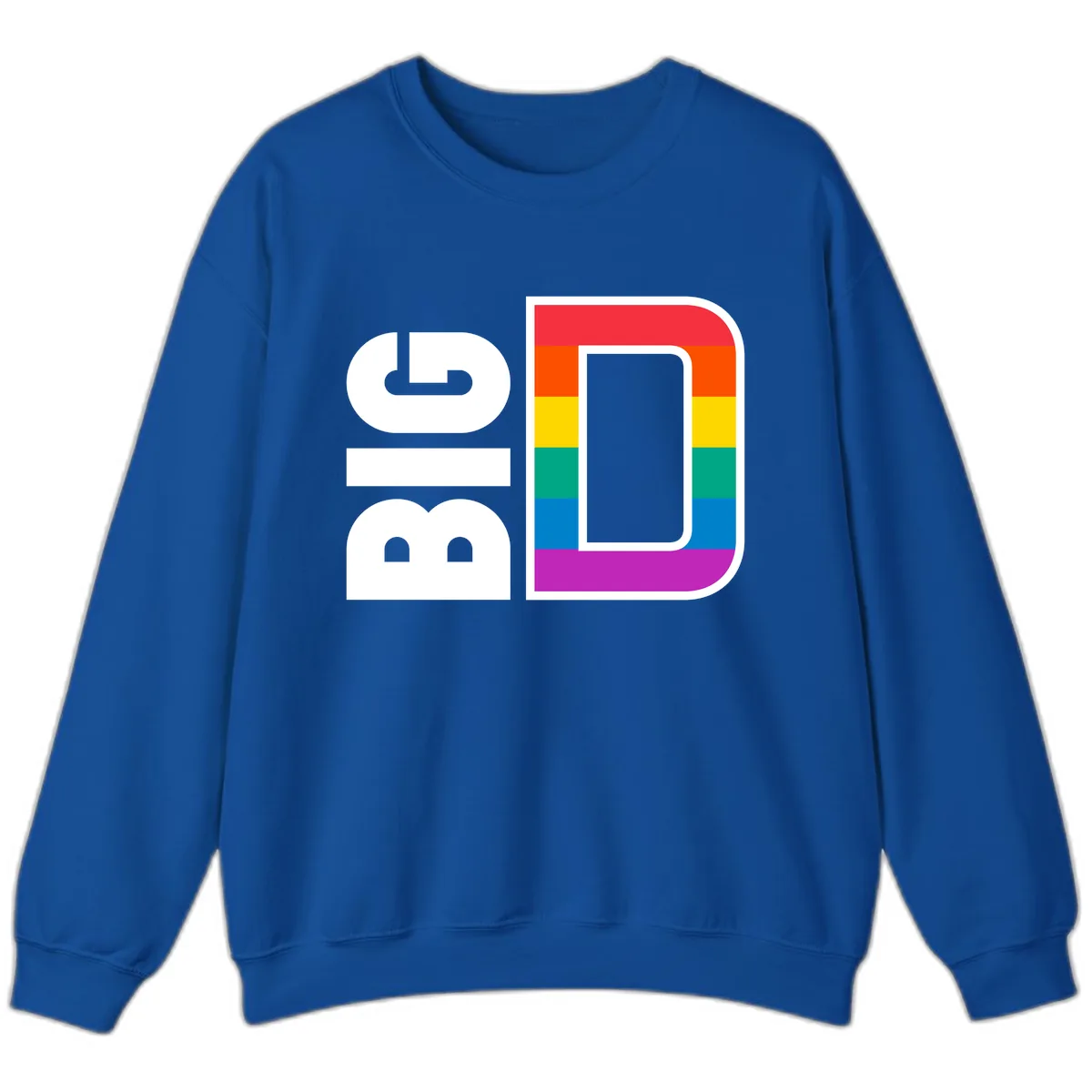 Rainbow Pride Flag Design Sweatshirt in Royal