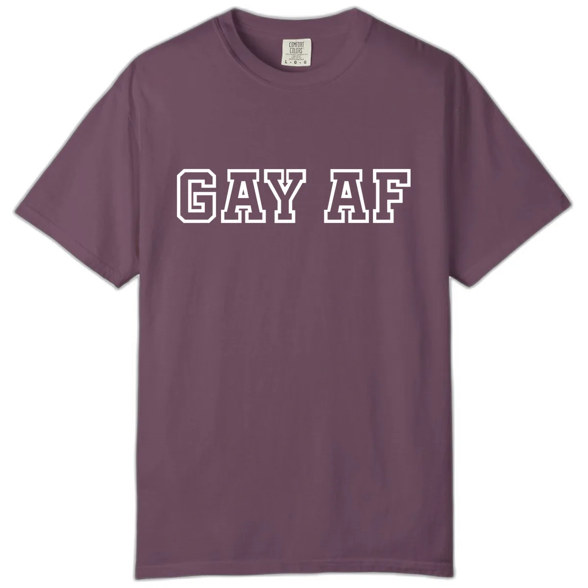 Gay AF Pride Statement Comfort Color in Berry