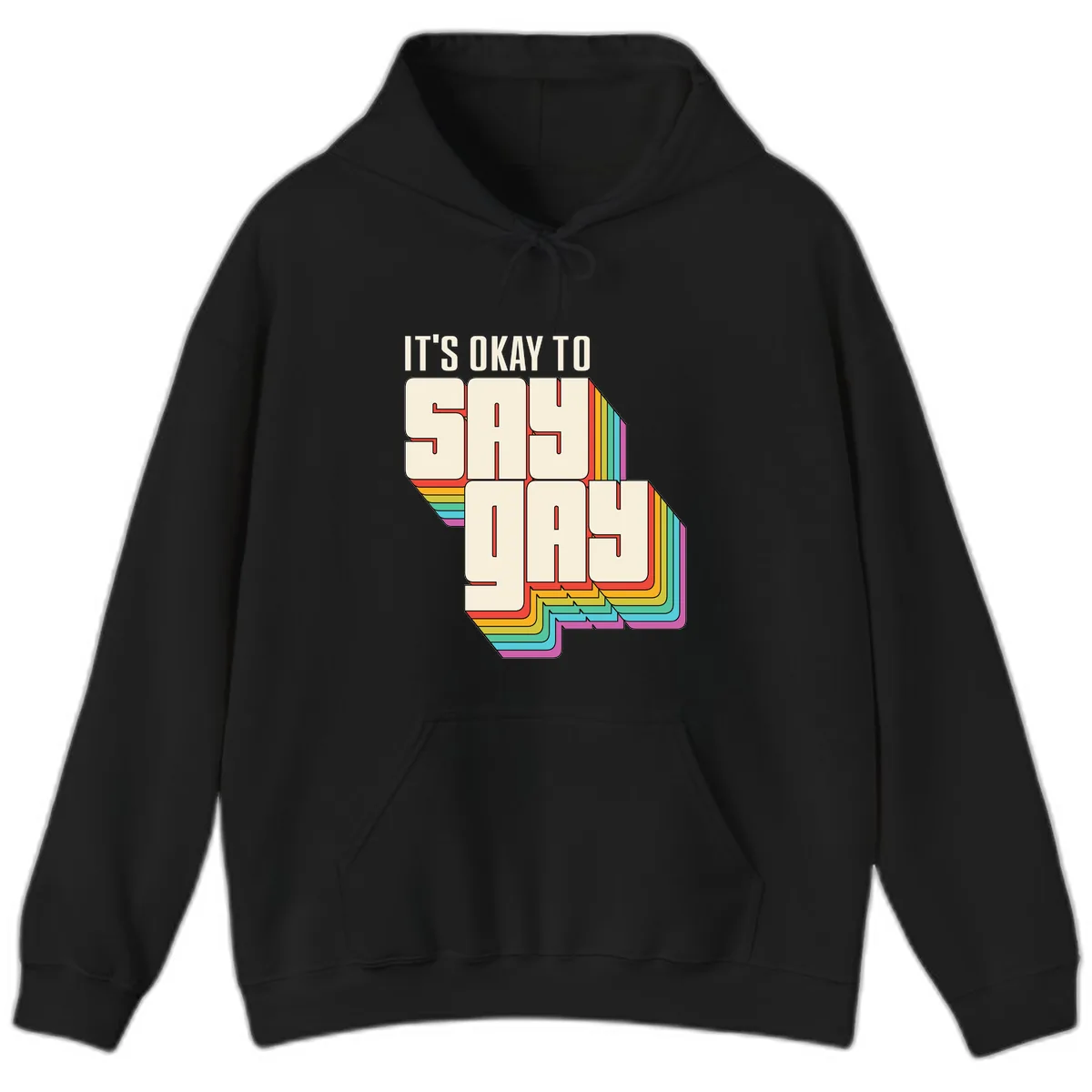 It's Okay To Sigh Out Loud Hoodie in Black