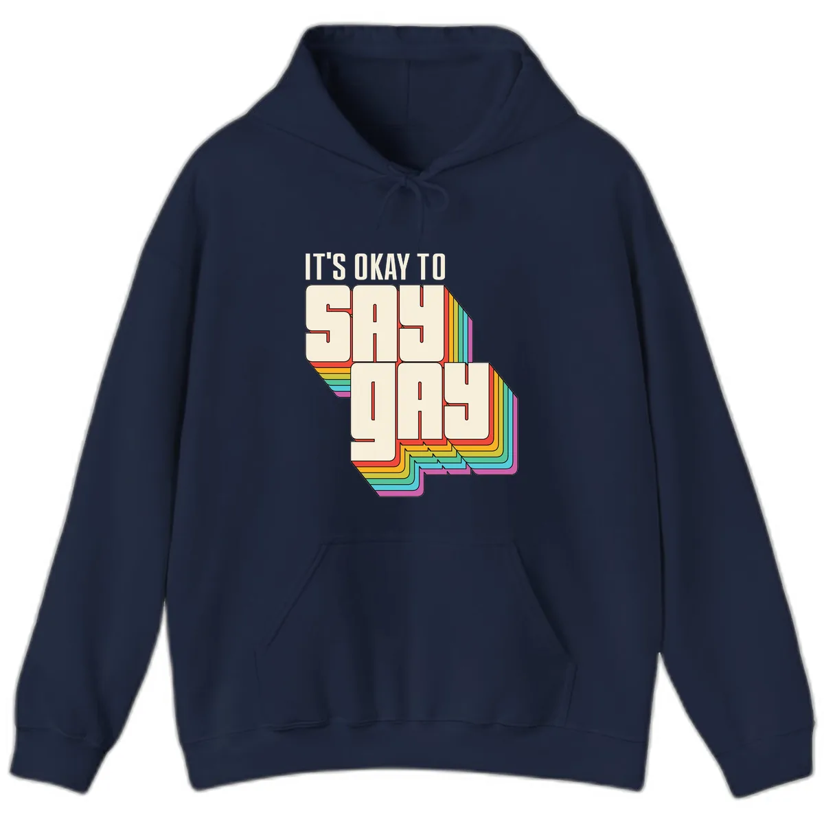 It's Okay To Sigh Out Loud Hoodie in Navy