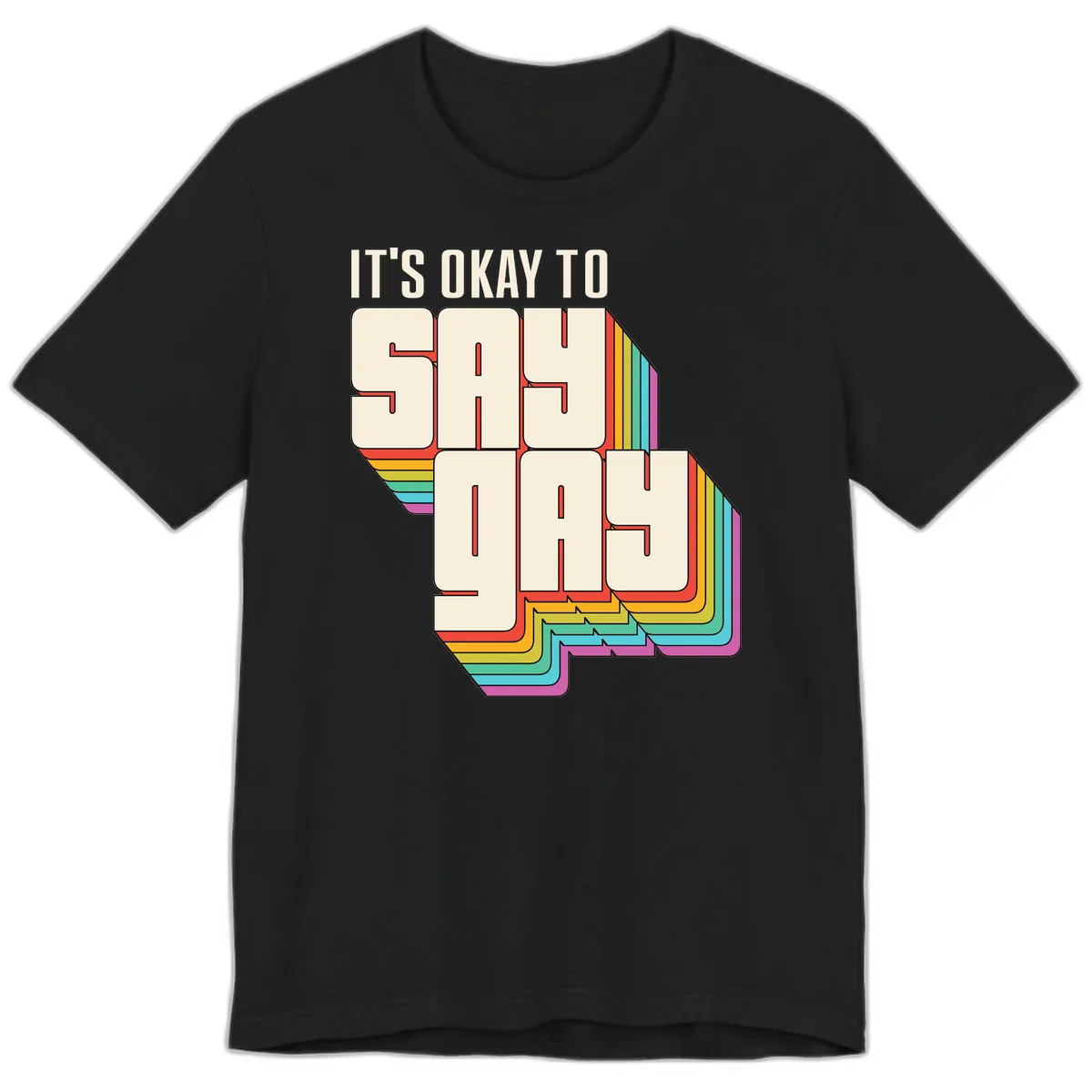 It's Okay To Sigh Out Loud Premium T-Shirt in Black