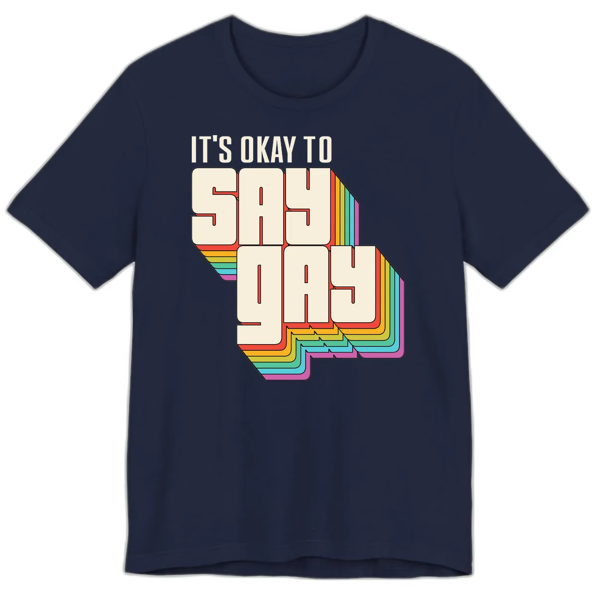 It's Okay To Sigh Out Loud Premium T-Shirt in Navy