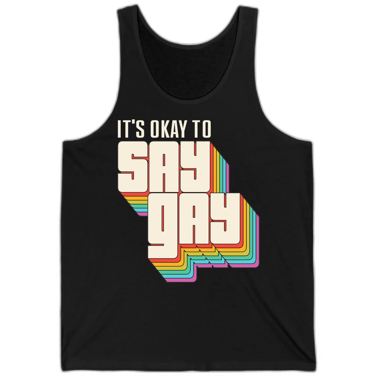 It's Okay To Sigh Out Loud Tank in Black