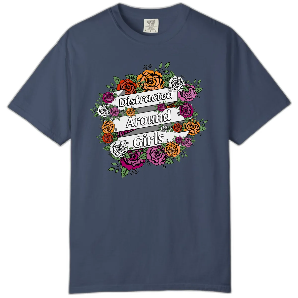 Distracted Around Girls Comfort Color in Midnight