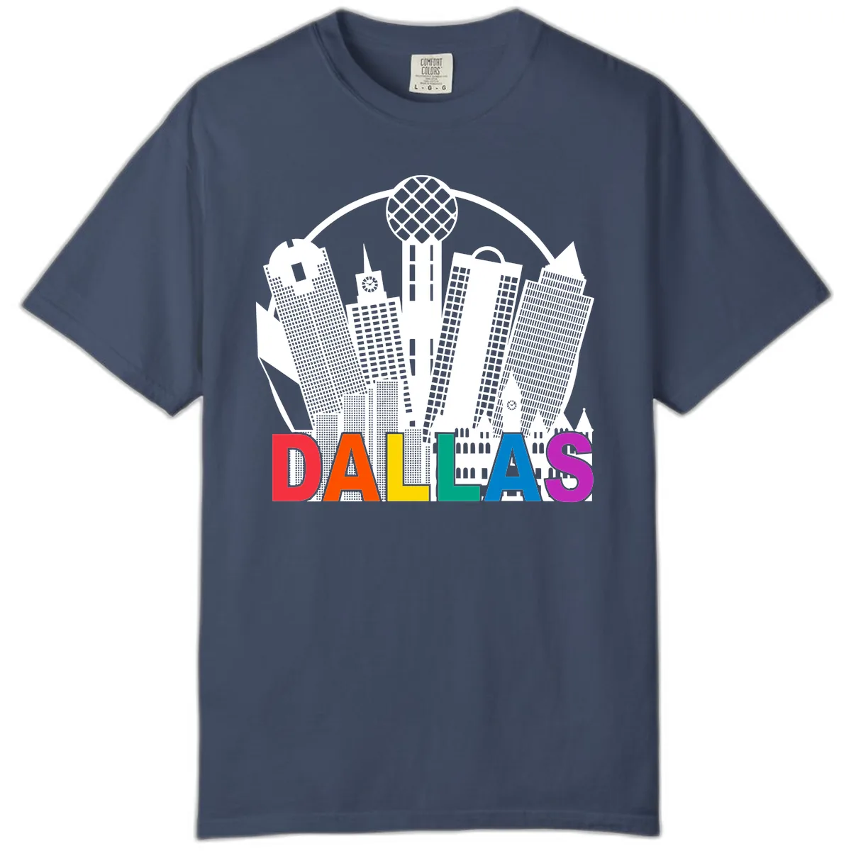 Dallas Skyline Pride Comfort Color in Midnight